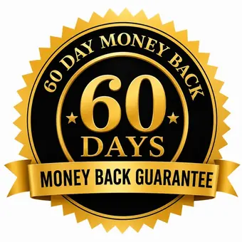 60-day money-back guarantee badge